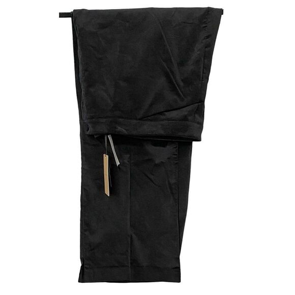 Halogen Black Velvet Wide Leg Trousers Pants Sz 22 Front & Back Pockets NEW - Picture 1 of 6